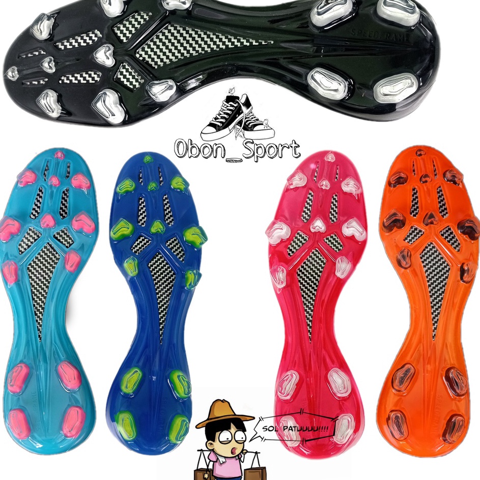 IdZz6Z0 Sol Sepatu Sepak Bola - Bawahan Sepatu Bola Pull Bola Motif Karbon