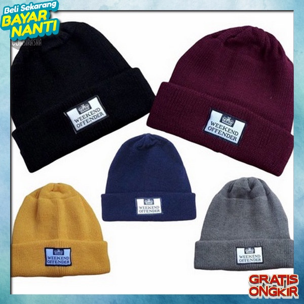 Kuplu Knit Caps Tebal Topi Rajur Bestseller Bunnyhet Unisex Terbaru Premium Topii Jupluk Cap Model T