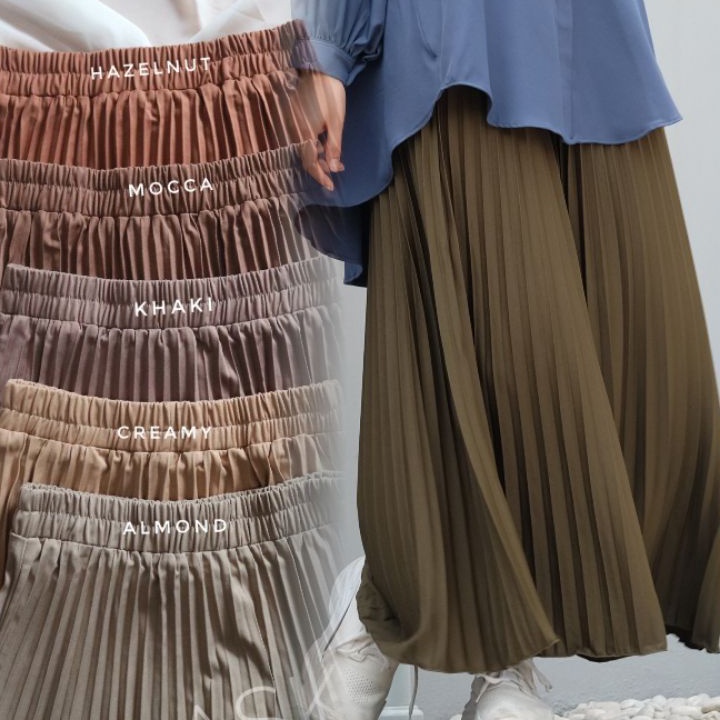 Produk Keren ROK PLISKET PREMIUM / ROK PLISKET PAYUNG Model Terkini
