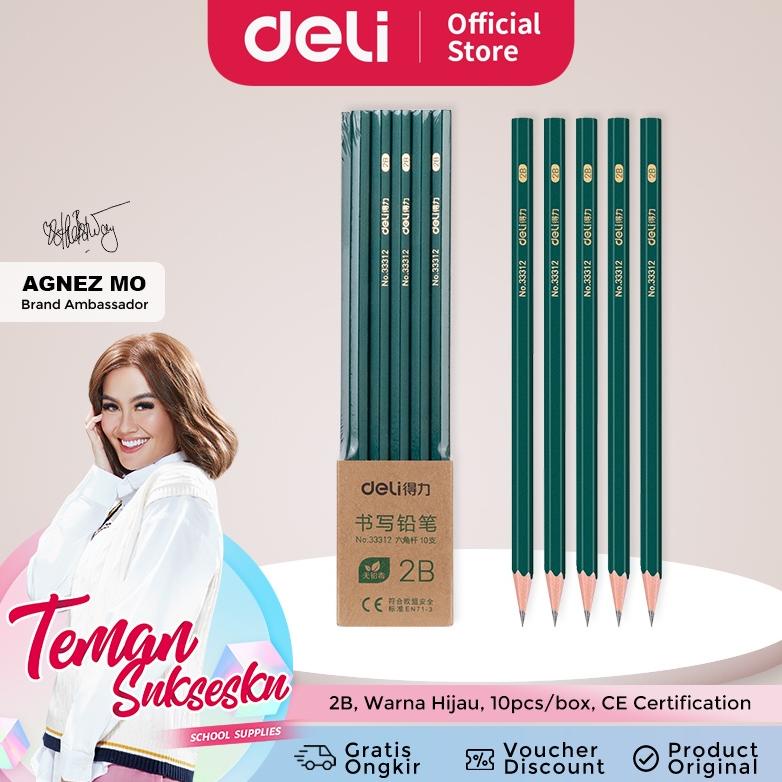 

Deli Pensil Kayu HB/2B 10pcs/Box 33312