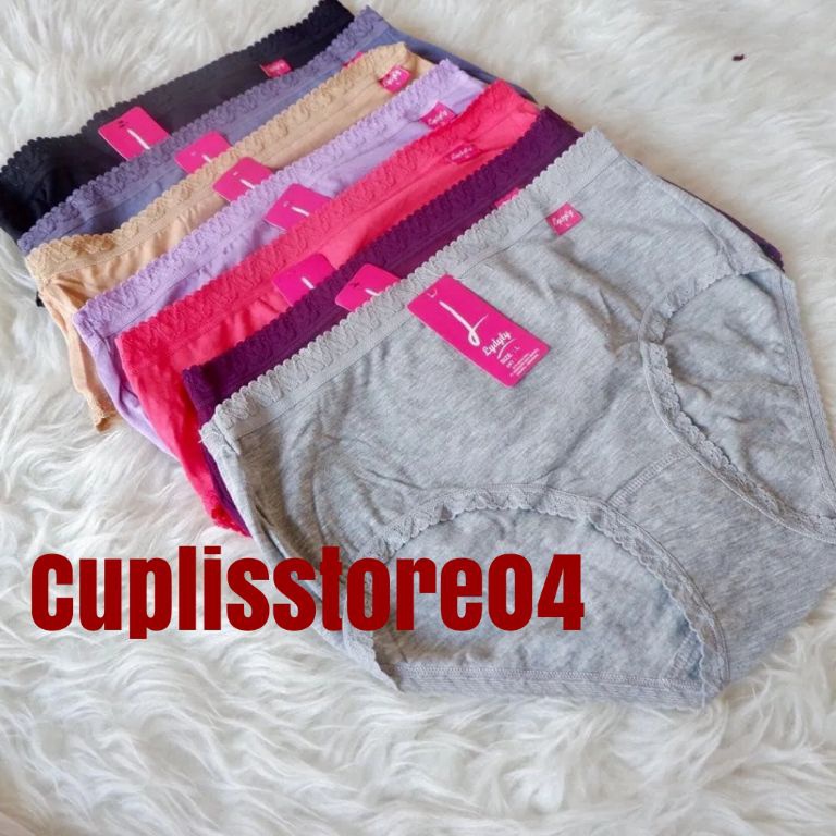 Murah.. 6biji CELANA DALAM LYDYLY L005 CELANA DALAM WANITA LYDYLY  KARET RENDA