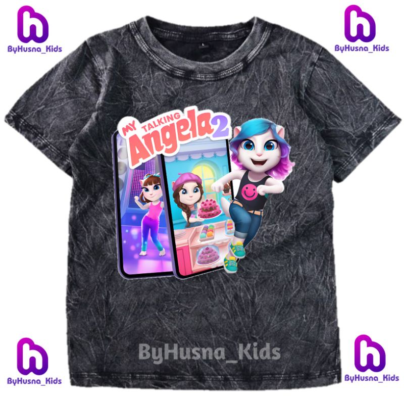 MY TALKING ANGELA BAJU ANAK KAOS WASHED ANAK TALKING TOM HEROES TALKING TOM AND FRIENDS ATASAN ANAK 