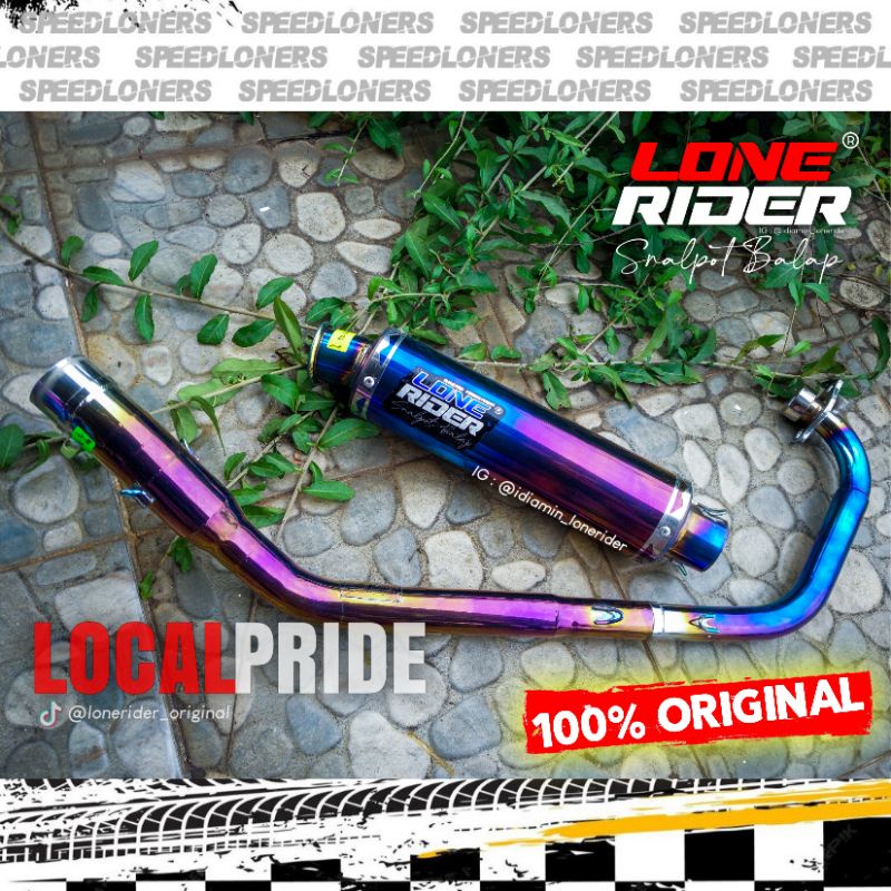 Knalpot Lone Rider GSX R 150 - LONE RIDER ORIGINAL - ME - Middle End Bluemoon - GSX 150 R