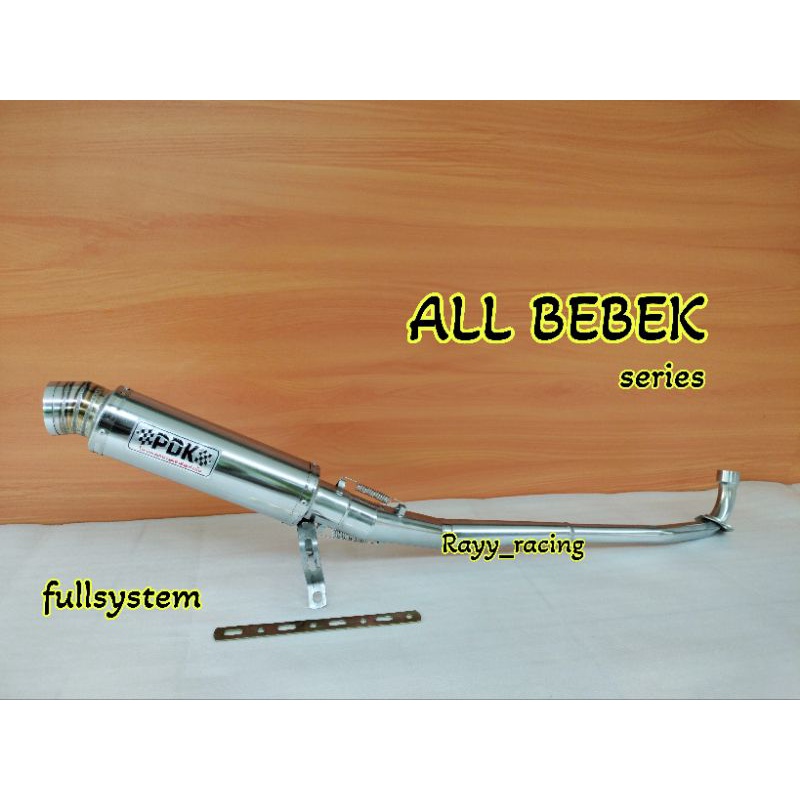 knalpot racing PDK untuk motor BEBEK ALL VARIAN/TYPE. jupiter z.vega R.supra x 125. karisma. supra f