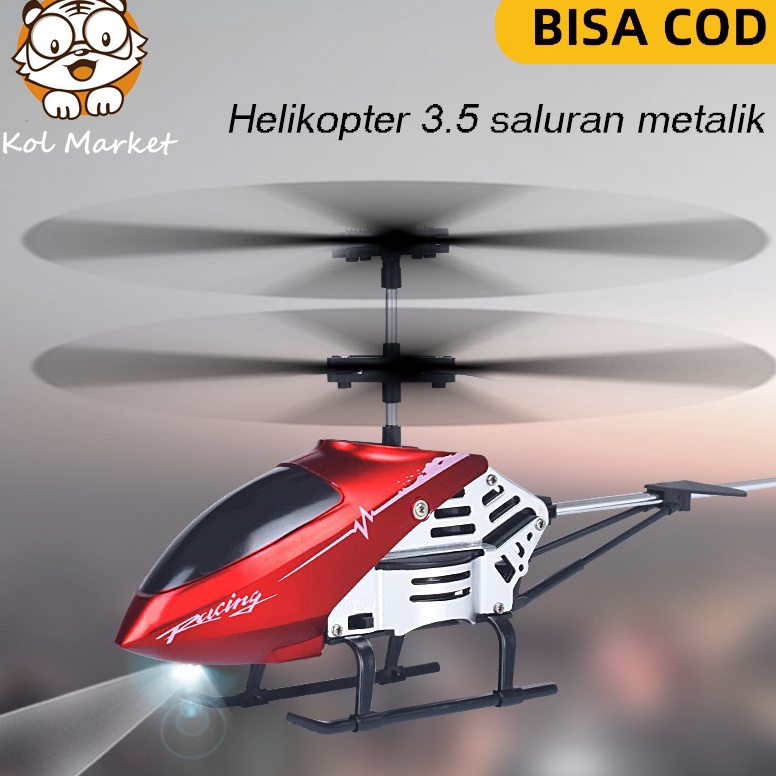 HARGA BERSAHABAT Helikopter RC 3.5CH Paduan Helikopter Mainan RC Helikopter Anak Laki-laki Mainan He