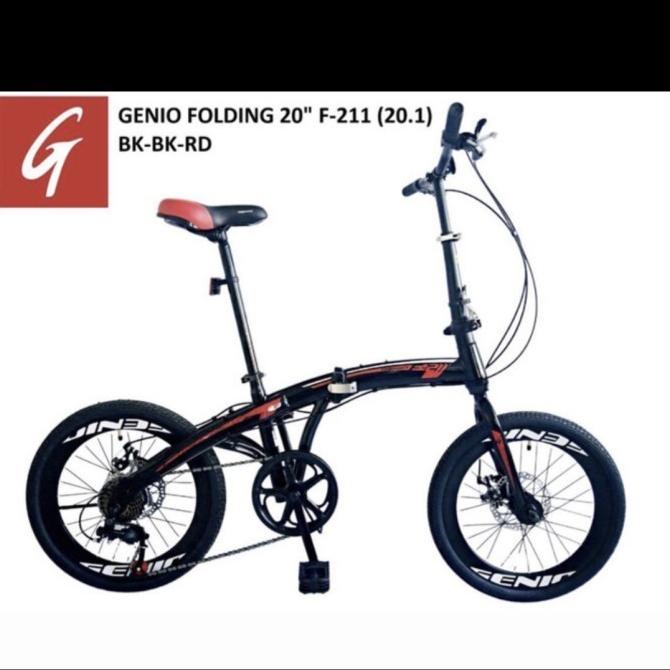 JNE SICEPAT SEPEDA LIPAT GENIO F211 BY UNITED 7 SPEED 20 INCH GARANSI RANINOFRIANI5