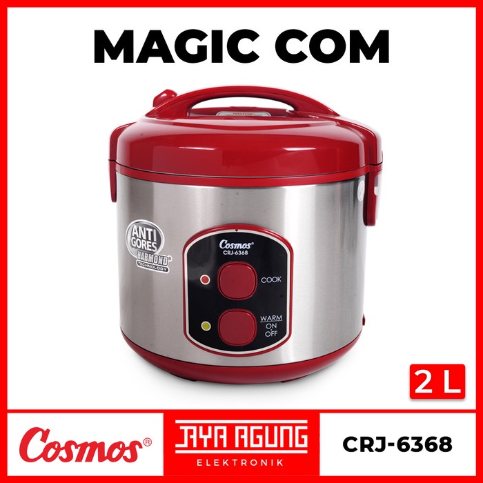 Magic Com Harmond 2 Liter COSMOS CRJ-6368 CRJ6368 Rice Cooker Penanak