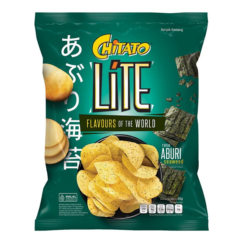 

CHITATO Lite Keripik Kentang Aburi Seaweed 65 g