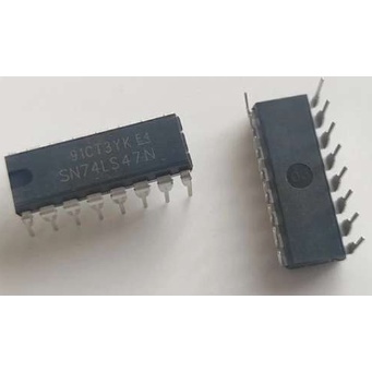 IC TTL 7447 SN74LS47N DIP16