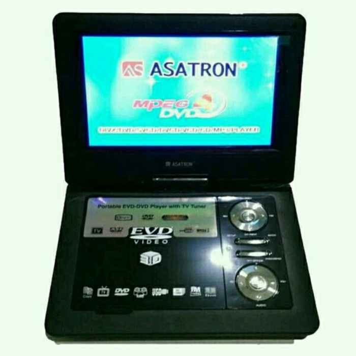 {NurulShop} Gaya Asatron P-Dvd 933 Usb 3D Dvd Player Portable Cd Vcd Video Cinema Limited