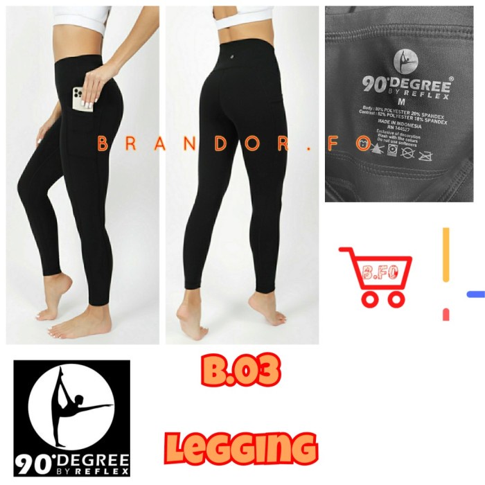 Manchu High Waist Legging - 90 Degree By Reflex