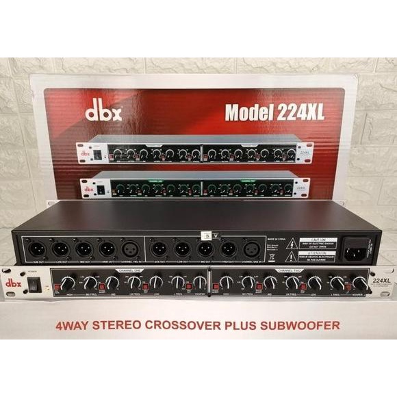 TERBARU CROSSOVER DBX 4 WAY 224XL PLUS SUBWOOFER BARU