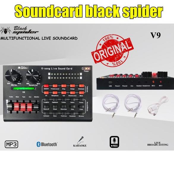 Soundcard black spider V9 soundcard black spider v9