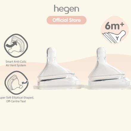 Hegen Teat Thick Feed, 2-Pack (For Thickened Liquids)