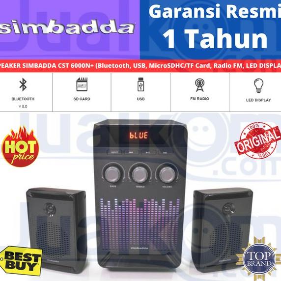 HARGA DISKON SIMBADDA SPEAKER BLUETOOTH CST 6000N Plus WITH REMOTE