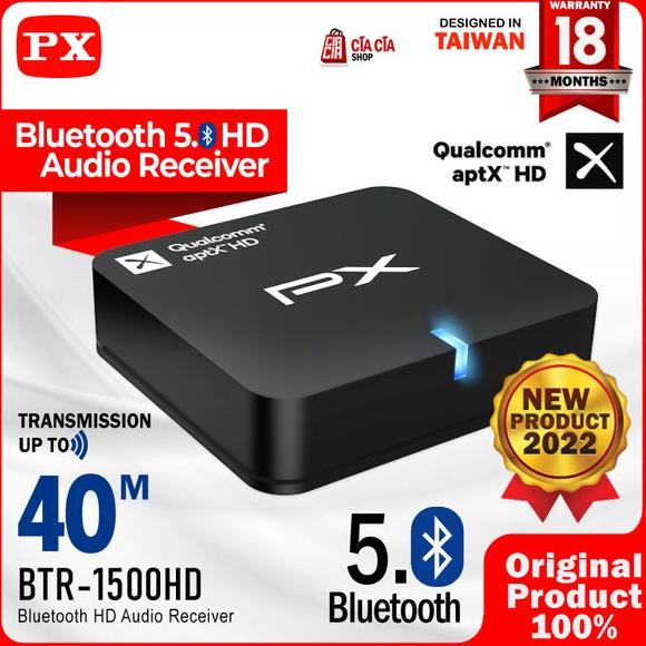 Bluetooth Receiver Audio 5.0 aptX HD Wireless Stereo PX BTR-1500HD