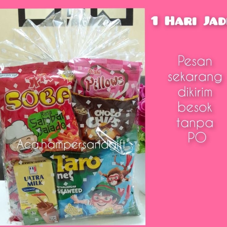 

DBGV8695 paket snack ulang tahun anak / hampers anak / souvenir anak