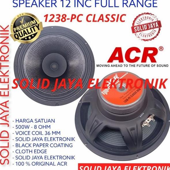 SPEAKER ACR 12 INC 1238-PC CLASSIC NEW 1238 FULL RANGE INCH IN 500W