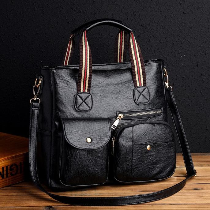 TAS SELEMPANG WANITA KULIT HITAM TA347B5 IMPORT PREMIUM BATAM MURAH