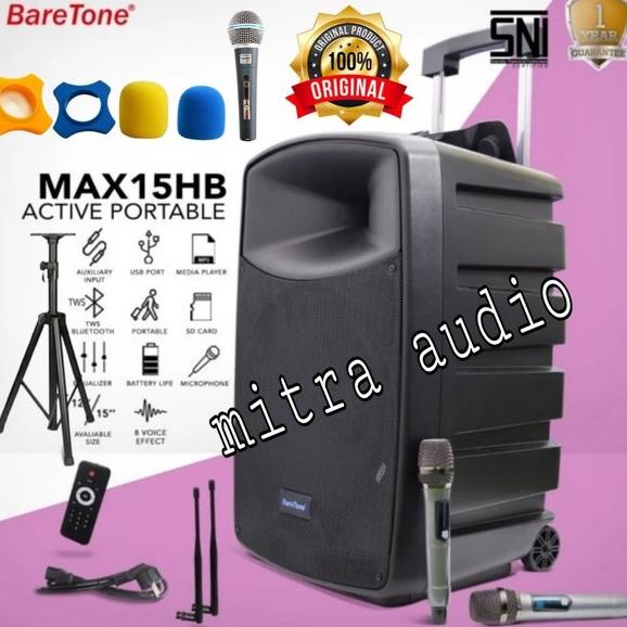 Portabel wireless speaker baretone 15 inch baretone max15 hb max15hb max 15hb