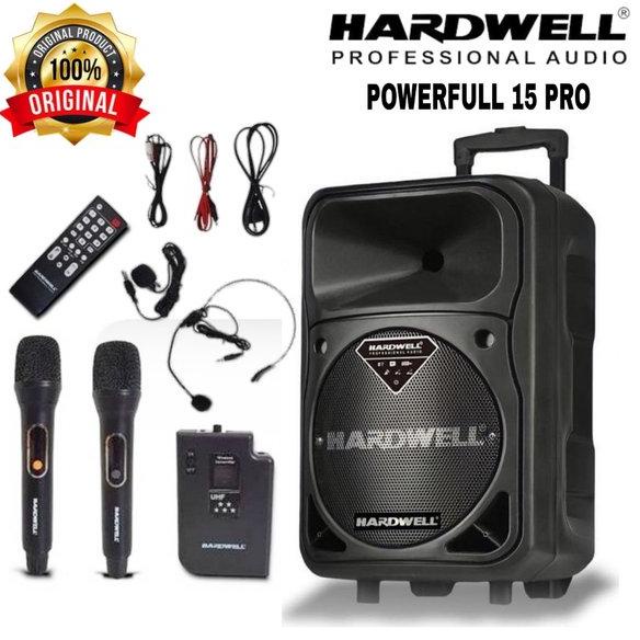 Speaker portabel 15 inch original Hardwell powerfull 15pro powerfull 15 pro