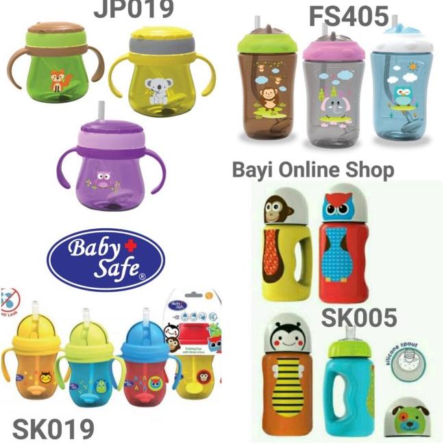 Baby Safe Bottle Silicone Spout - Botol Minum Sedotan Anak (300Ml)