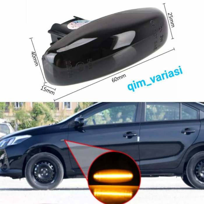 Cod - Lampu Sein Sen Led Fender Toyota Yaris Vios 2013 2014 2015 2016 2017 Kode 029