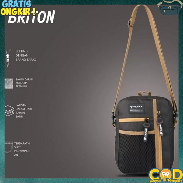 Sling Bag Pria Kecil Besar Canvas Simple Gaya Viral Premium Terlaris Tas Selempang Pria Terbaru 2023