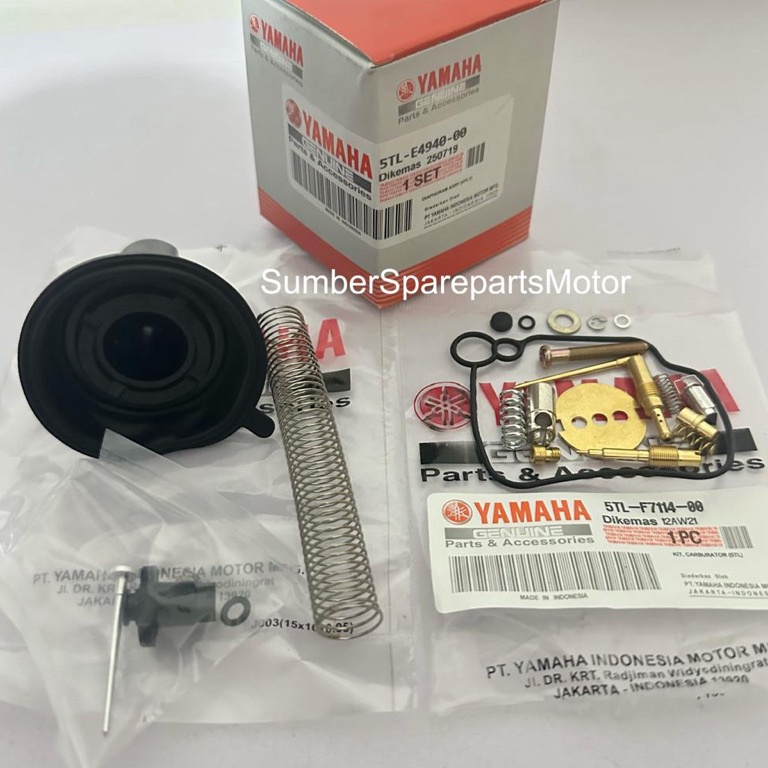 Promo Spesial Karet Vakum + Repair Kit Yamaha Mio Sporty Smile Soul Nouvo Fino Karbu 5TL ,.,.,.,.,.,