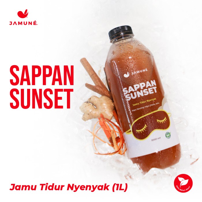 

Jamu 1 Liter Anti Insomnia Sappan Sunset by Jamune