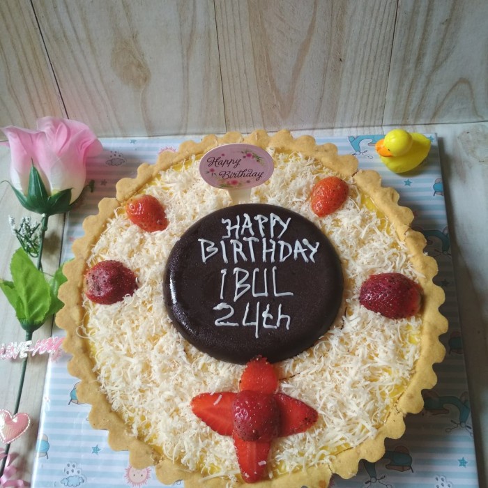 

Tart susu loyang besar bday