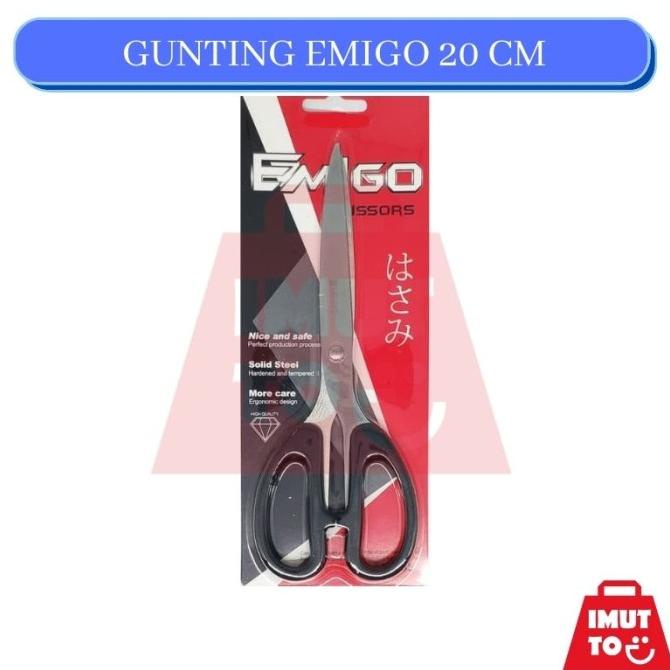 

+++++] Gunting Besar - Emigo 8inch - 20CM - Solid Steel - SharpSafe&Cheap Ber