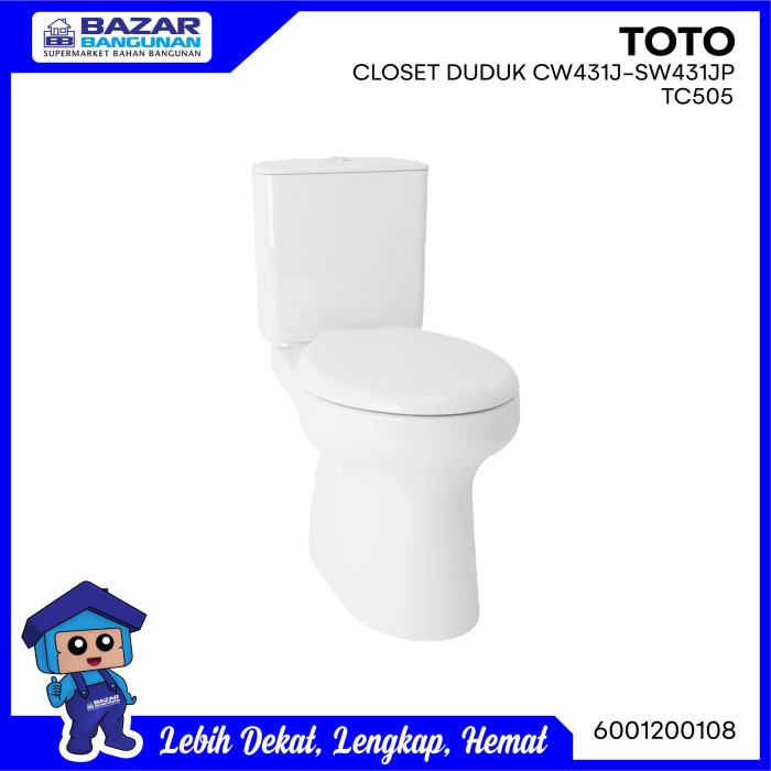 CLOSET KLOSET TOILET DUDUK TOTO CW431J SW431JP / CW 431 J SW JP TC505