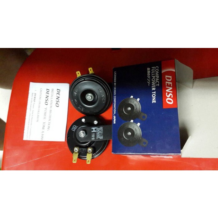 Klakson Denso 2 Disc Original Mobil Avanza Xenia Innova Kencang 12V Terb