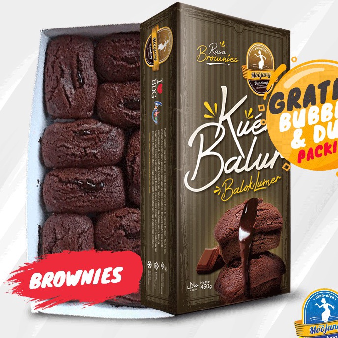 

12.12 [KHUSUS P.JAWA] Kue Balok Lumer Balur Moojang Bandung Rasa Brownies Coklat Balok Tradisional Khas Pasundan Bandung 