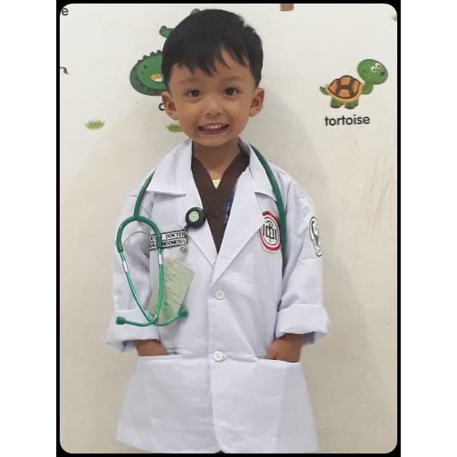 Baju Dokter Anak Tk- Jas Dokter Anak Lucu- Jas Dokter Anak Unisex