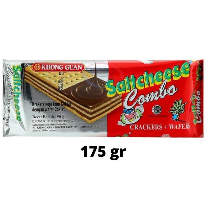 

Terbatas Khong Guan Saltcheese Combo Crackers+Wafer 175Gr Ktl