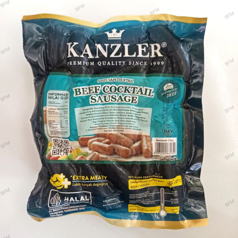 

Kanzler Sosis Sapi / Beef Cocktail 500 Gr