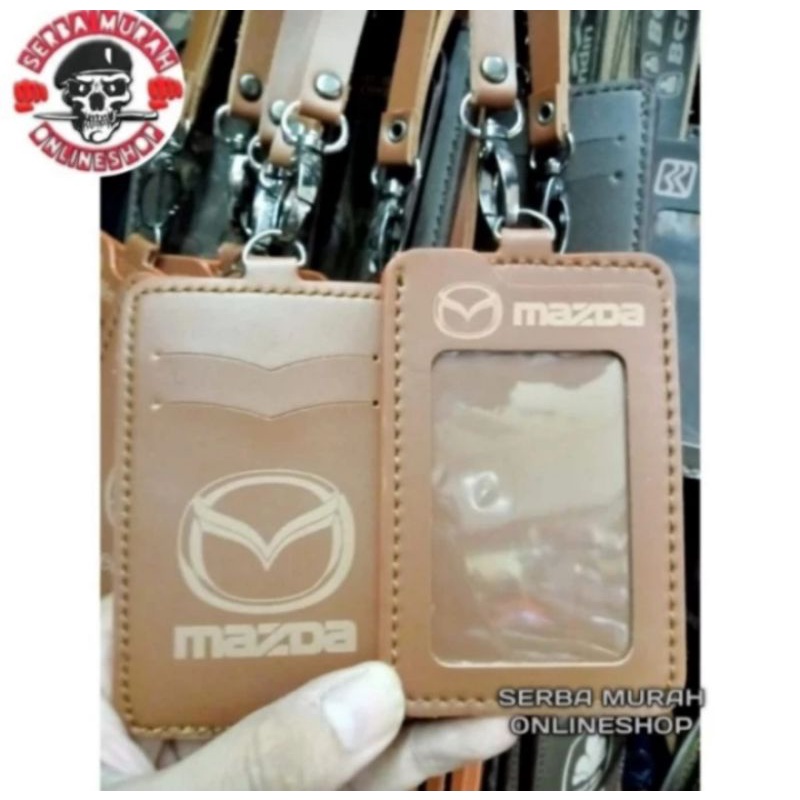 

HOLDER KALUNG ID CARD LOGO MAZDA COKLAT BEST QUALITY PREMIUM