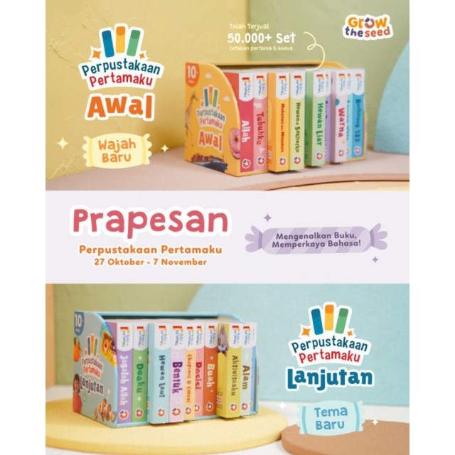 PROMO TERBAIK [PRE ORDER] PERPUSTAKAAN PERTAMAKU GROW THE SEED BUKU ISLAMI TERLARIS