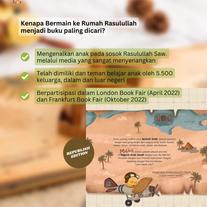 DISKON SPESIAL LITTLE QUOKKA : BERMAIN KE RUMAH RASULULLAH - BOARDBOOK TERLARIS