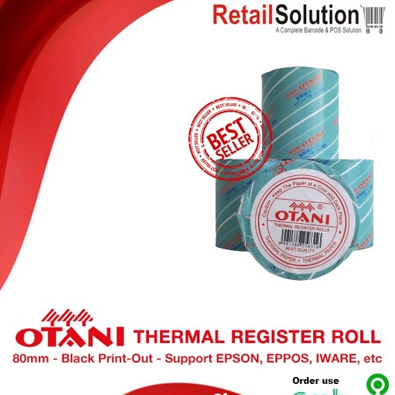

HMGL3437 TEBUS MURAH Otani Kertas Kasir Thermal 80x80 mm