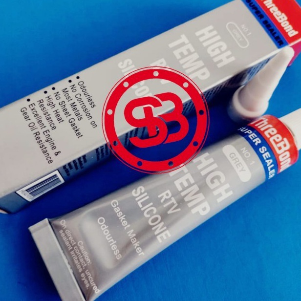 

GSCM1704 Terlaku... Lem Threebond SUPER SEALER NO.1 HIGH Temp RTV Silicone Grey ( Abu Abu ) 30gr