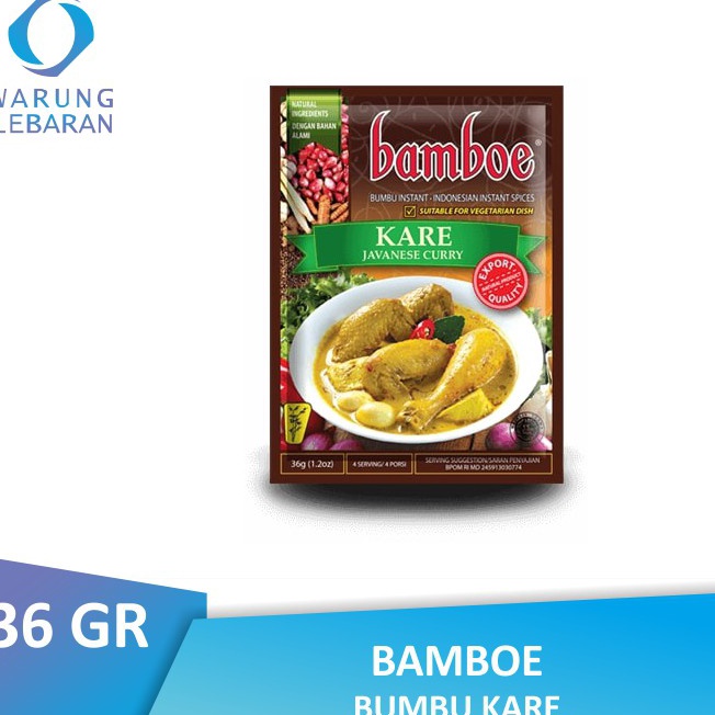 

Terbaru Bamboe Bumbu Kare 36 GR