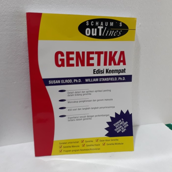 DISKON SPESIAL SCHAUM'S GENETIKA, EDISI KEEMPAT TERBARU