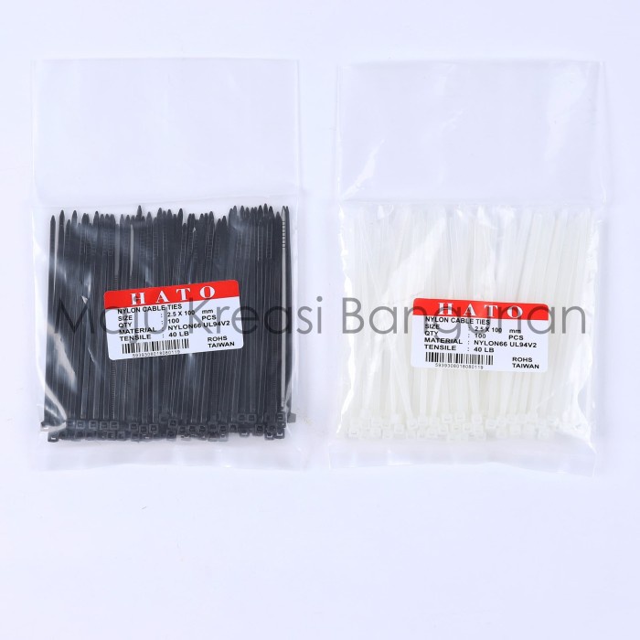 

Kabel Ties 2.5 x 100mm Harga Grosir Murah Putih Hitam