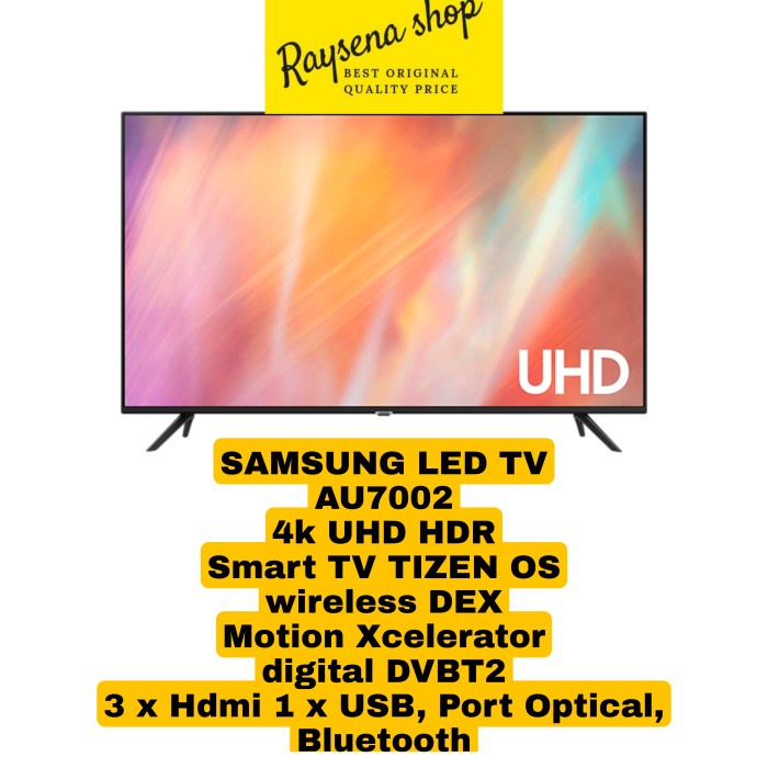 Samsung Ua 55Au7002 / Ua55Au7002 Uhd Smart Tv 55 Inch