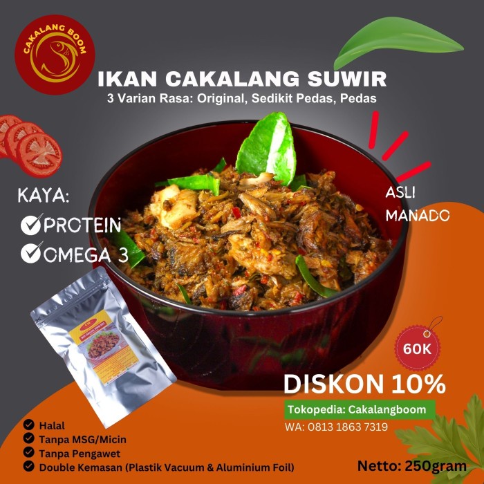 

IKAN CAKALANG SUWIR KHAS MANADO.