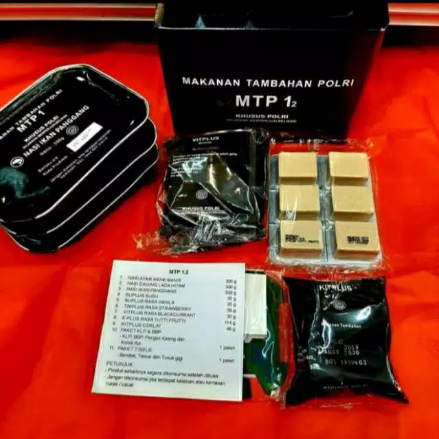 

RANSUM MTP1 T2SP MAKANAN SURVIVAL SEREAL MAKANAN SIAP SAJI TNI POLRI