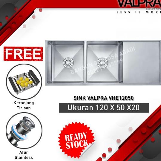 siap kirim] KITCHEN SINK STAINLESS VALPRA VHE 12050 + RAK /BAK CUCI PIRING